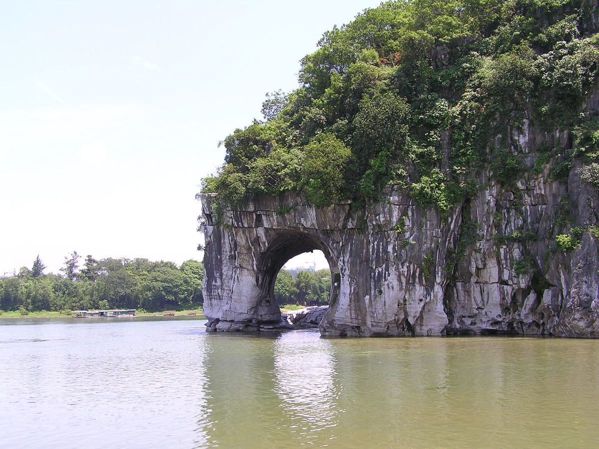 La Colina de la Trompa del Elefante sobre el río Li en Guilin