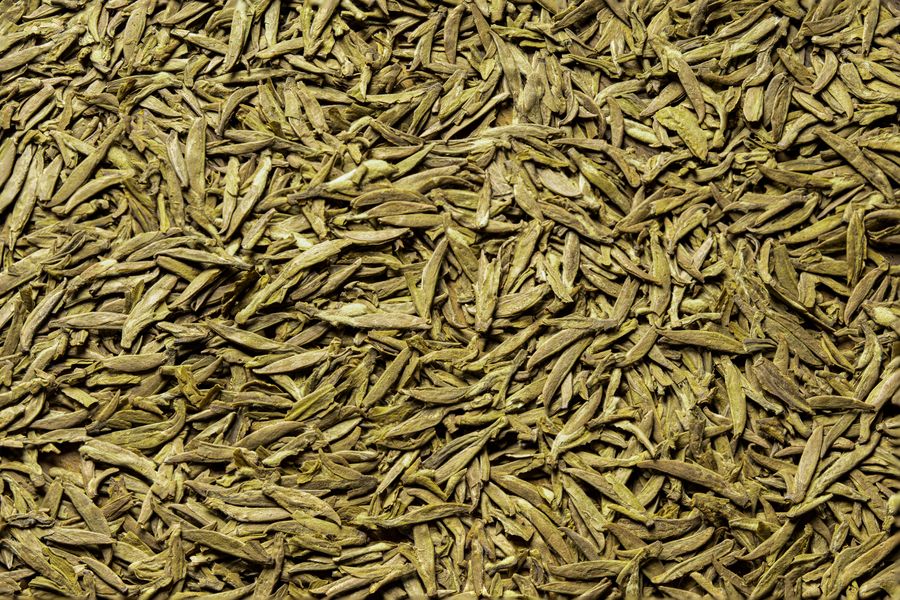 Hojas planas de té verde Longjing (Pozo del Dragón)