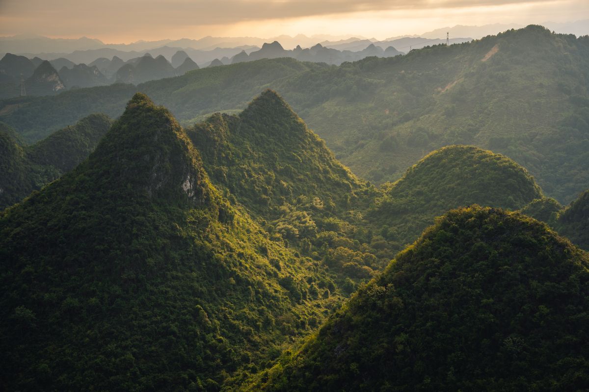 Karst mountains near Guilin, Guangxi, one of the narrow ASEAN group visa-free destinations