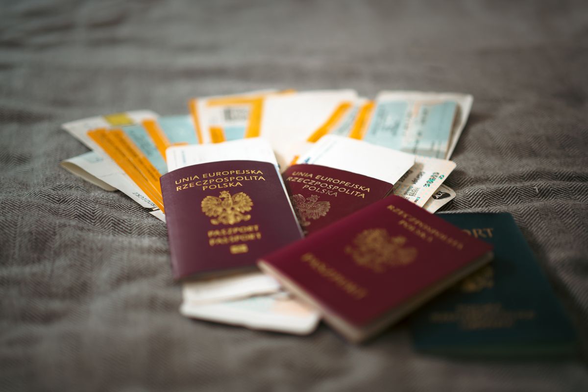 Passport and travel documents ready for a visa application