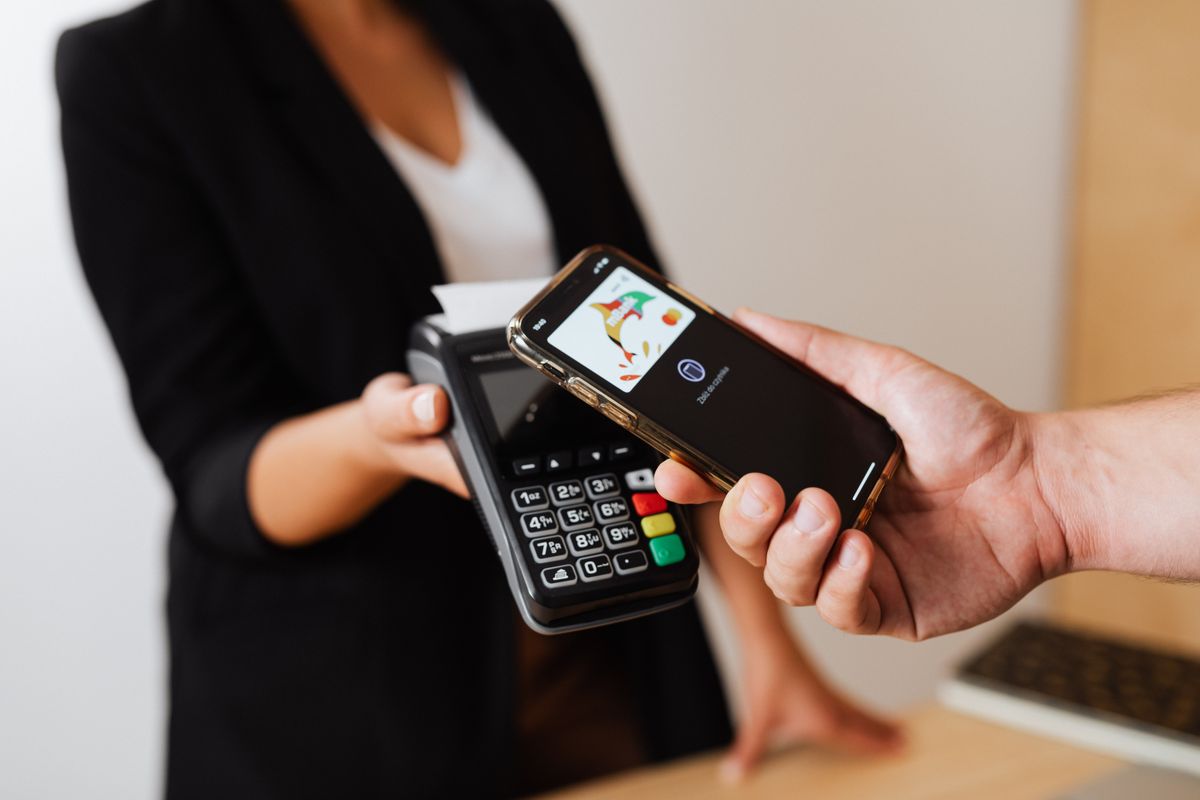 Contactless phone payment at a terminal