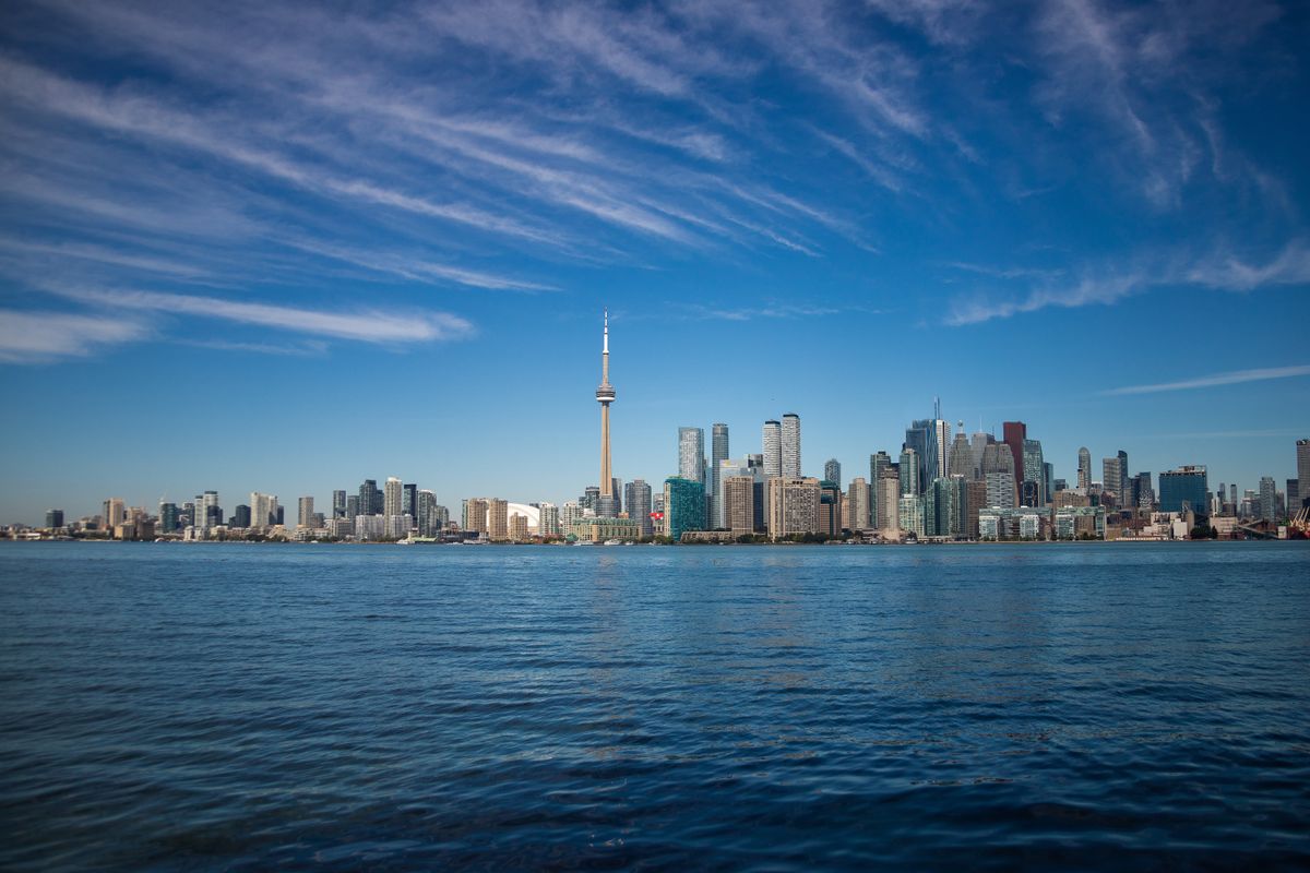 Toronto skyline, representing Canadian travelers